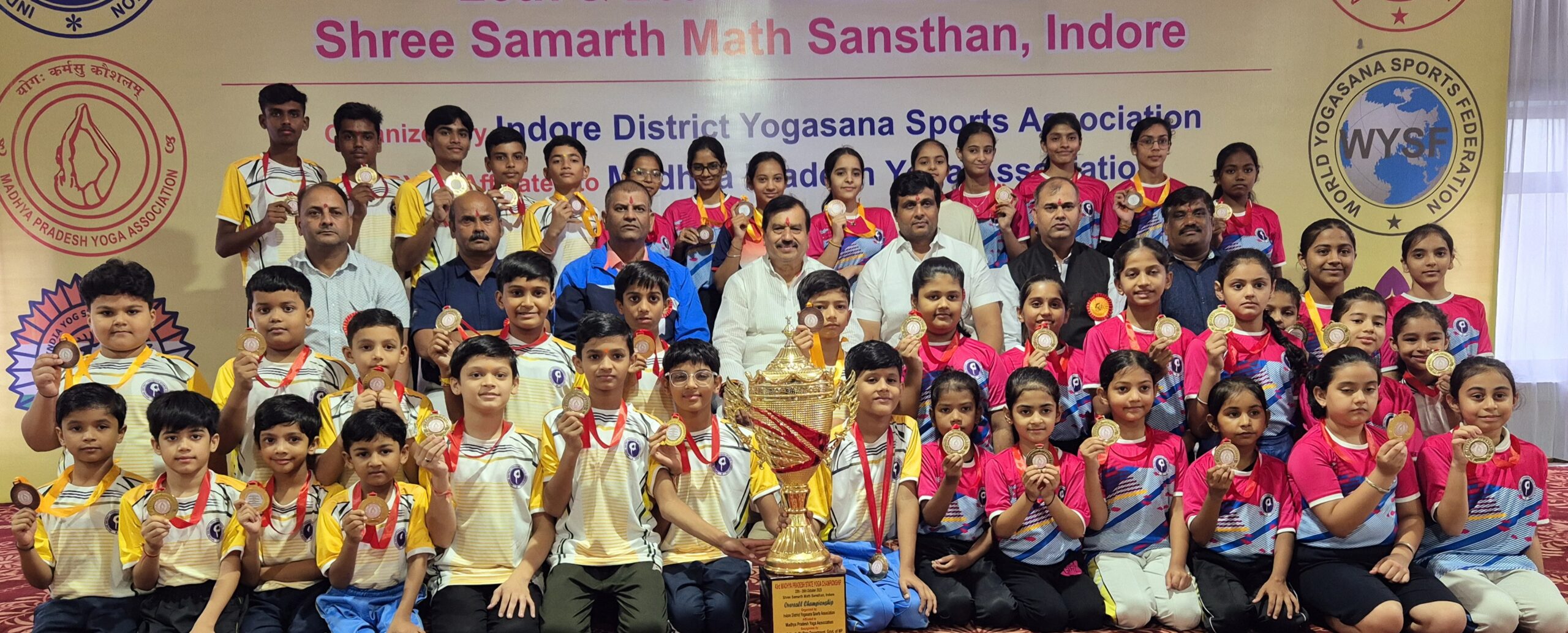 Overall Yoga Champion of 43rd MP State Yoga Championship