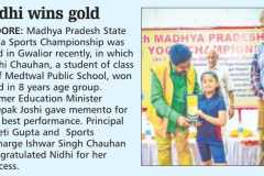 Vidhi Chauhan Wins Gold